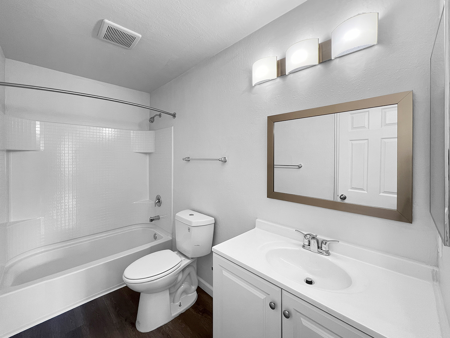 Two bedroom bathroom at WateringWinds Apartments